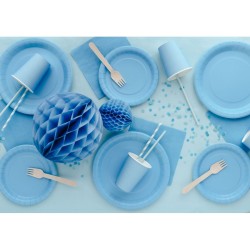 Tovaglia blu pastello 137 x 183 cm - Plastica riutilizzabile. n�1