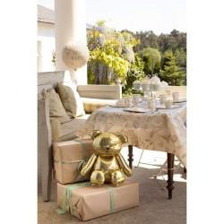 Palloncino gigante in lamina a forma di orso dorato - 53 cm. n�2