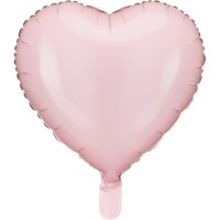 Palloncino in foil a forma di cuore rosa - 45 cm