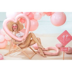 Palloncino in foil a forma di cuore rosa - 45 cm. n�2