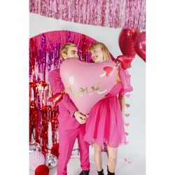 Palloncino in alluminio a forma di cuore con freccia,  55 cm. n�5