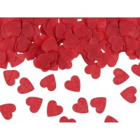 Coriandoli a forma di cuore rosso - 15 g