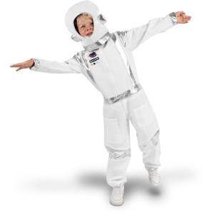 Costume da astronauta bianco - Taglia 116-128 cm