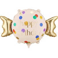 Palloncino in foil Candy Happy Birthday � 67 cm