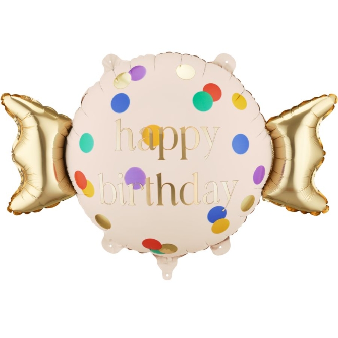 Palloncino in foil Candy Happy Birthday � 67 cm 