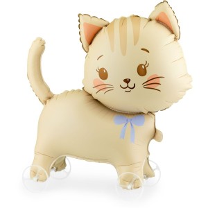 Palla per gatti in alluminio con ruote - 65 cm