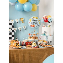 Palloncino in alluminio ad elio Happy Birthday Course � 35 cm. n�2