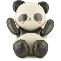 Palla di lamina a forma di panda gigante - 72 cm