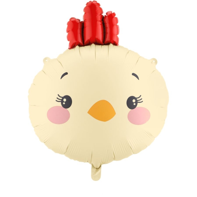 Palloncino a forma di pollo in lamina,  59 cm 