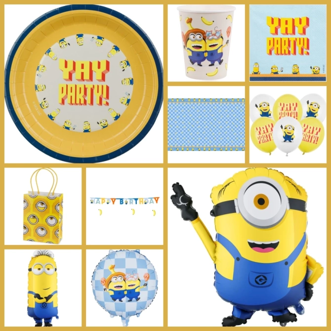 Scatola maxi per feste a tema Minions 