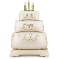 Torta gigante con palloncini in lamina metallica � 100 cm