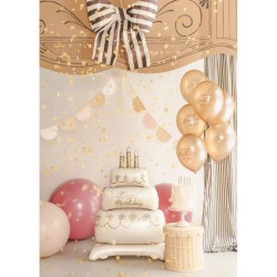 Torta gigante con palloncini in lamina metallica � 100 cm. n�1