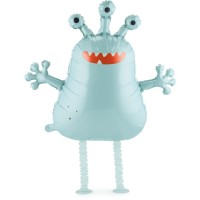 Palloncino gigante a forma di alieno in lamina metallica � 60 cm