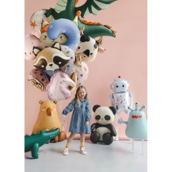 Palloncino gigante a forma di alieno in lamina metallica � 60 cm. n�1