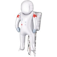 Palloncino gigante a forma di astronauta in lamina metallica � 81 cm