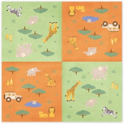 12 tovaglioli Baby Safari. n°1