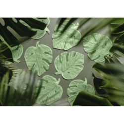 12 tovaglioli con Monstera tropicale. n�1