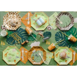 12 tovaglioli con Monstera tropicale. n�4