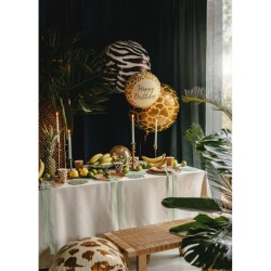 Palloncino in alluminio per elio stampato leopardato 