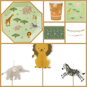 Scatola regalo grande per baby-baby a tema safari