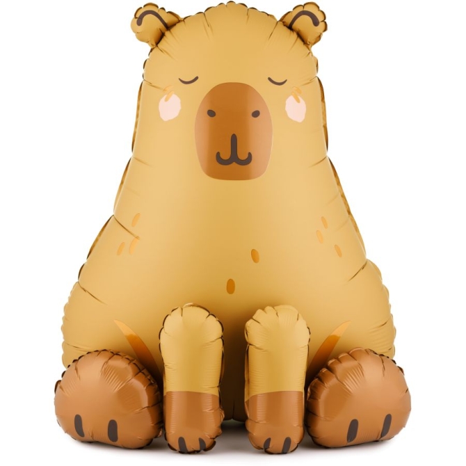 Palloncino gigante a forma di capibara in elio � 80 cm 