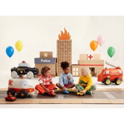 Pallone ambulanza gigante in alluminio riempito di elio � 68 cm. n�1