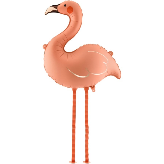 Palloncino a forma di fenicottero in piedi � 67 cm 