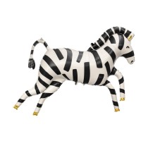 Palloncino gigante a forma di zebra in lamina di elio � 100 cm