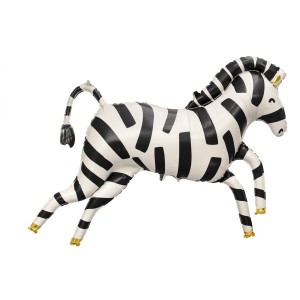 Palloncino gigante a forma di zebra in lamina di elio � 100 cm