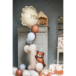 Palloncino gigante in lamina di elio numero 1 con orsacchiotto � 100 cm. n�1