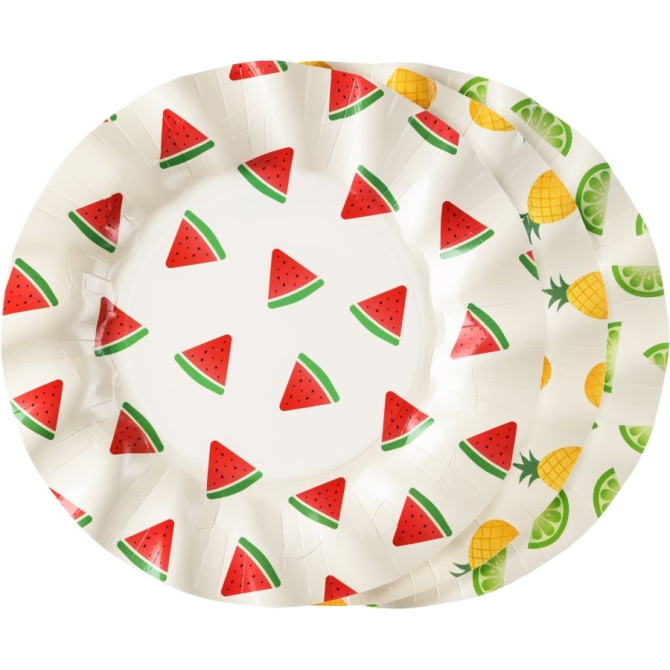 6 piatti di frutta 