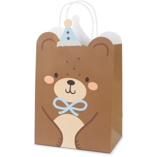 Sacchetto regalo con orsacchiotto piccolo 