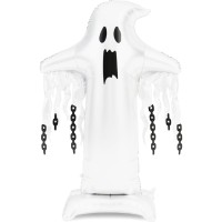 Palloncino gigante a forma di fantasma in lamina con supporto � XXL � 165 cm