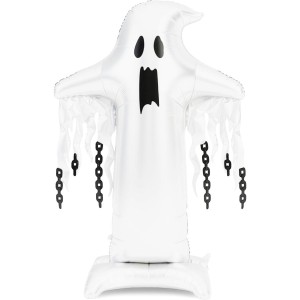 Palloncino gigante a forma di fantasma in lamina con supporto � XXL � 165 cm