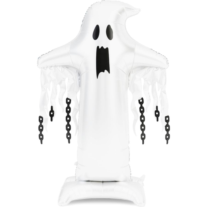 Palloncino gigante a forma di fantasma in lamina con supporto � XXL � 165 cm 