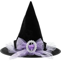Cappello da strega � Fiocco viola