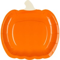 6 piatti a forma di zucca