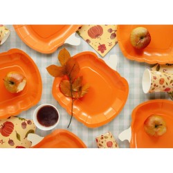 6 piatti a forma di zucca. n�1