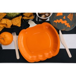 6 piatti a forma di zucca. n�6