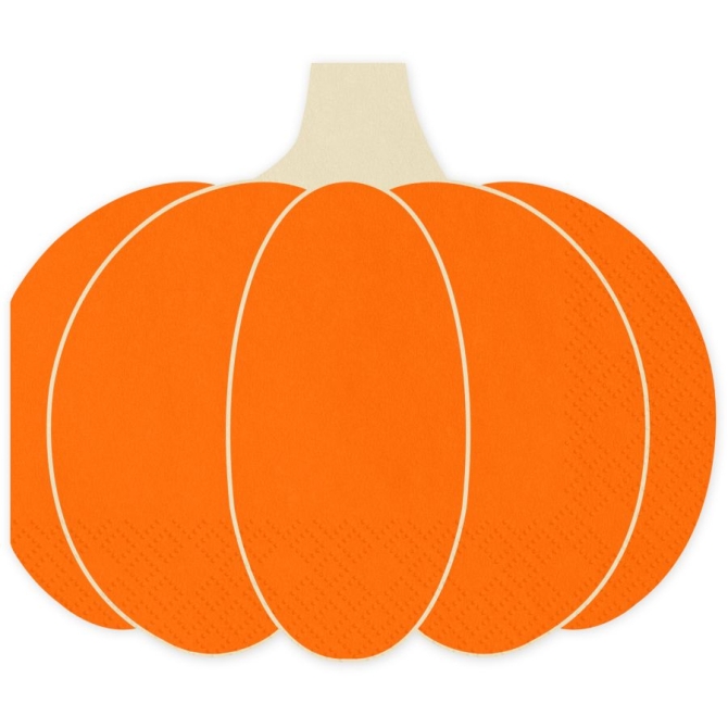 20 tovaglioli a forma di zucca 