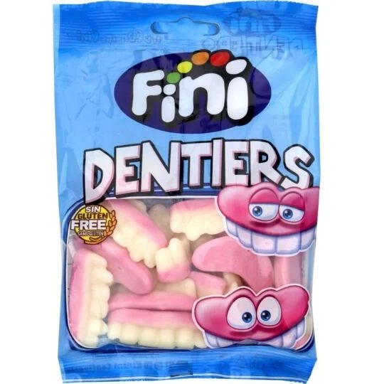 Sacchetto di gelatina a forma di denti - 100 g 