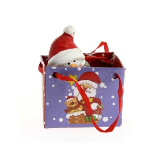 Mini Gift Bag Pupazzo di Neve (7 cm) - Ceramica