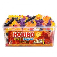 1 barattolo di Haribo Halloween Croco/Dragibouuuh - 1kg