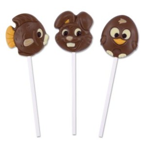 3 Lecca-lecca di Pasqua 18g - Cioccolato al latte