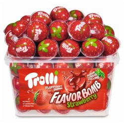 1 Caramella Trolli al gusto di fragola. n°1