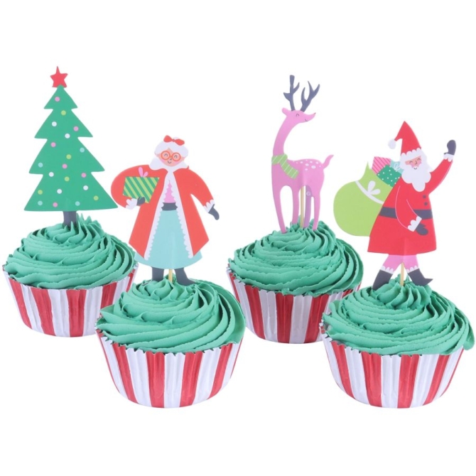 Kit 24 cupcake e decorazioni - L officina di Babbo Natale 