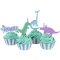 Kit 24 piatti e decorazioni per cupcake - Dino Party images:#0