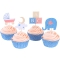 Kit di 24 contenitori e decorazioni per cupcake - Baby images:#0