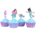 Set di 24 contenitori e decorazioni per cupcakes - Sirena. n°1