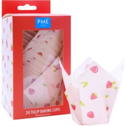 24 scatole a forma di tulipano - Lampone. n°6